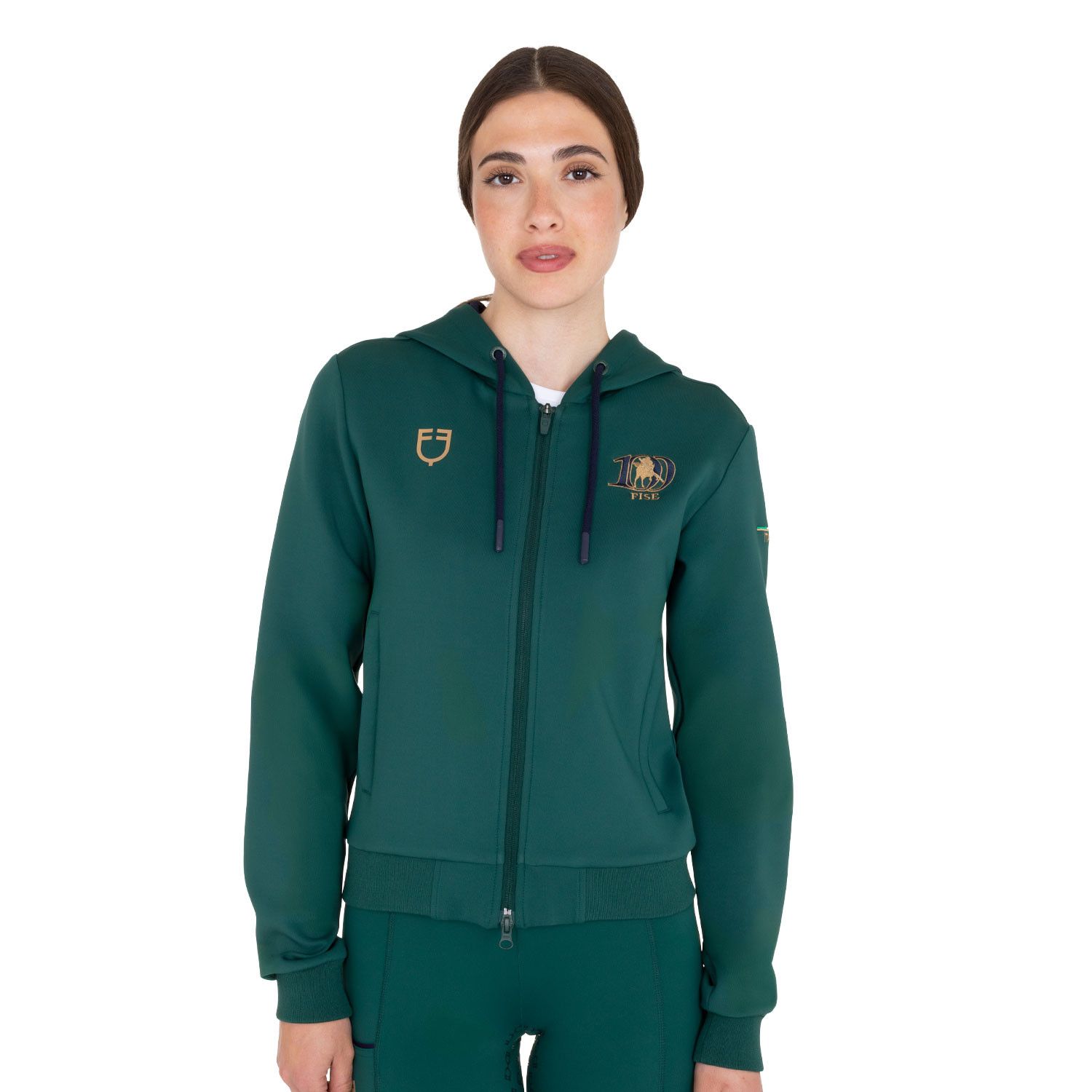 FELPA DONNA CON CAPPUCCIO EQUESTRO X FISE 100 FELPA DONNA CON CAPPUCCIO EQUESTRO X FISE 100