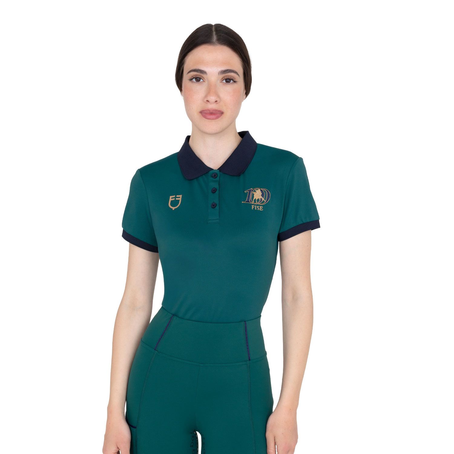 POLO DONNA ALLENAMENTO TRE BOTTONI EQUESTRO X FISE 100 POLO DONNA ALLENAMENTO TRE BOTTONI EQUESTRO X FISE 100