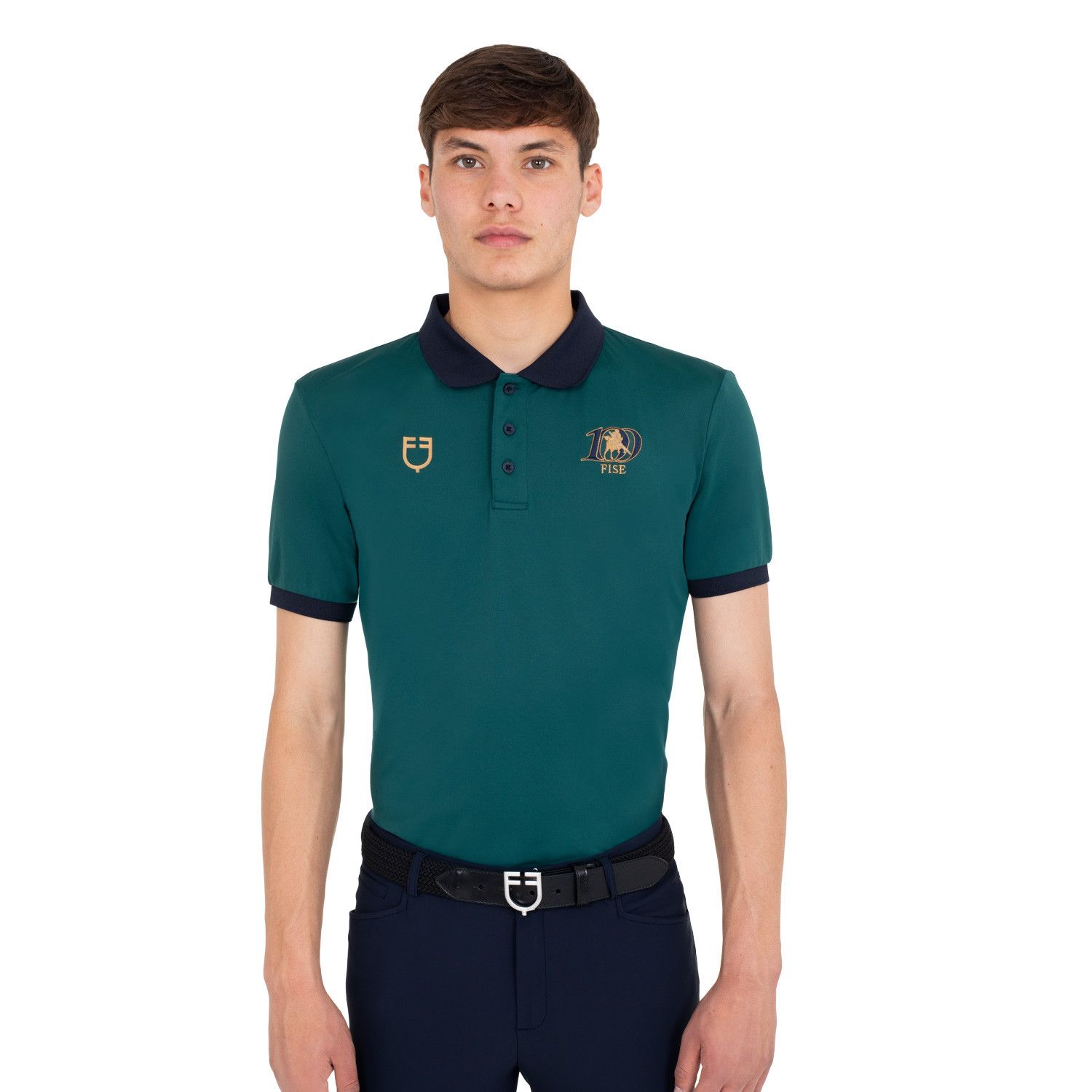 POLO UOMO ALLENAMENTO TRE BOTTONI EQUESTRO X FISE 100 POLO UOMO ALLENAMENTO TRE BOTTONI EQUESTRO X FISE 100
