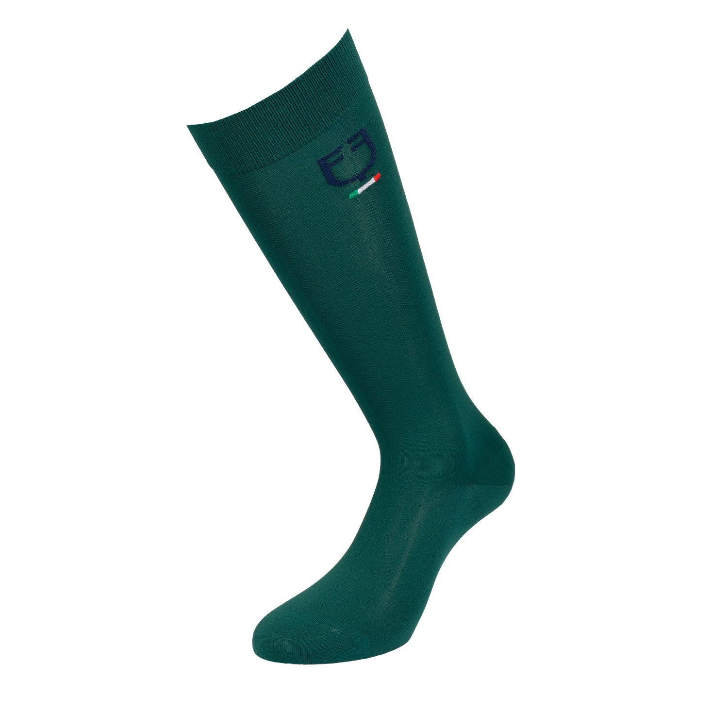 CALZA TECNICA ELASTICIZZATA CON BANDIERA ITALIANA EQUESTRO X FISE CALZA TECNICA ELASTICIZZATA CON BANDIERA ITALIANA EQUESTRO X FISE