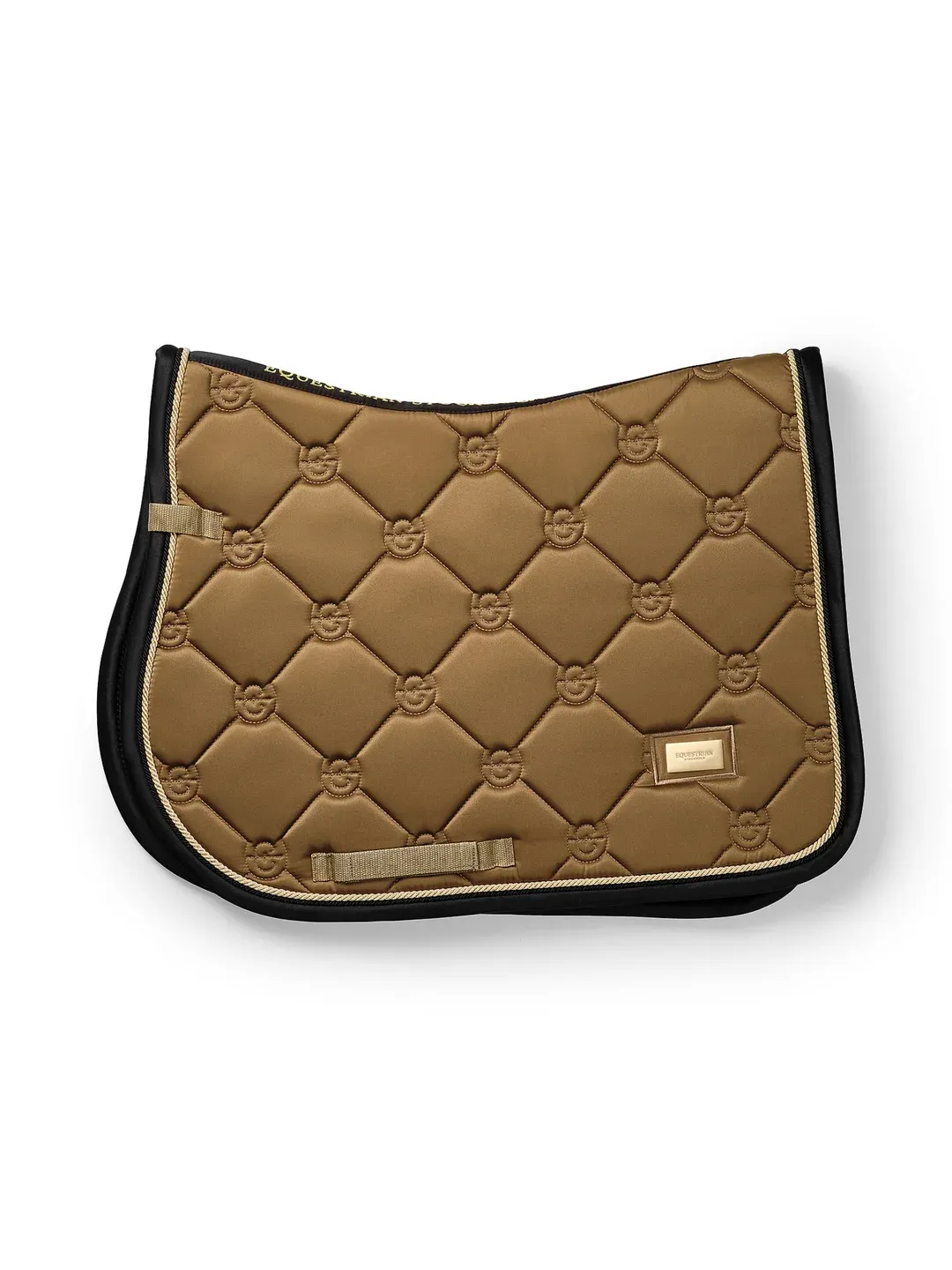 SET SOTTOSELLA + CUFFIA EQUESTRIAN STOCKHOLM GOLDEN BRASS FULL SET SOTTOSELLA + CUFFIA EQUESTRIAN STOCKHOLM GOLDEN BRASS FULL