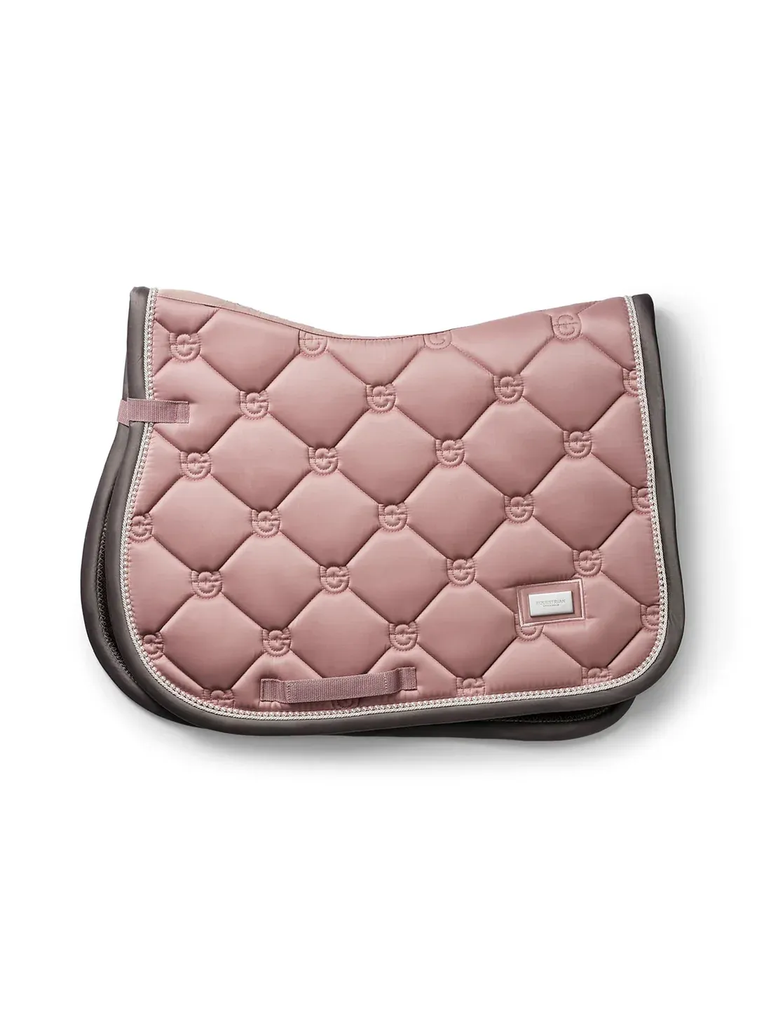 SET SOTTOSELLA + CUFFIA EQUESTRIAN STOCKHOLM PINK PEARL FULL