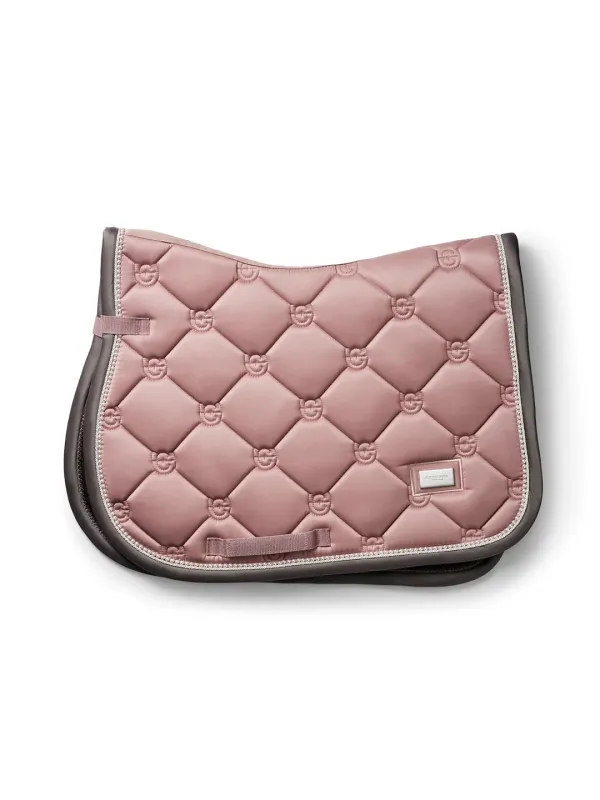 SET SOTTOSELLA + CUFFIA EQUESTRIAN STOCKHOLM PINK PEARL FULL