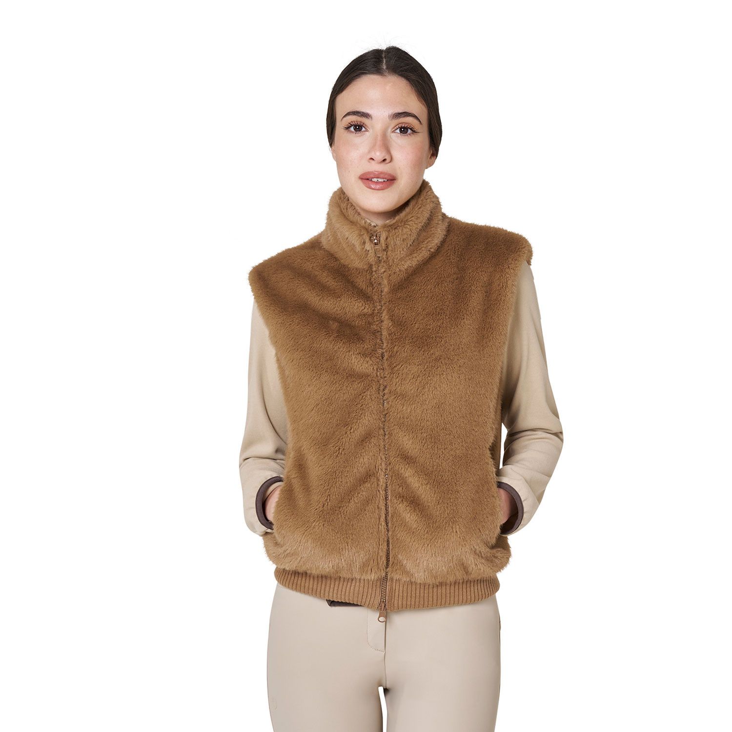 GILET IN ECOPELLICCIA DONNA