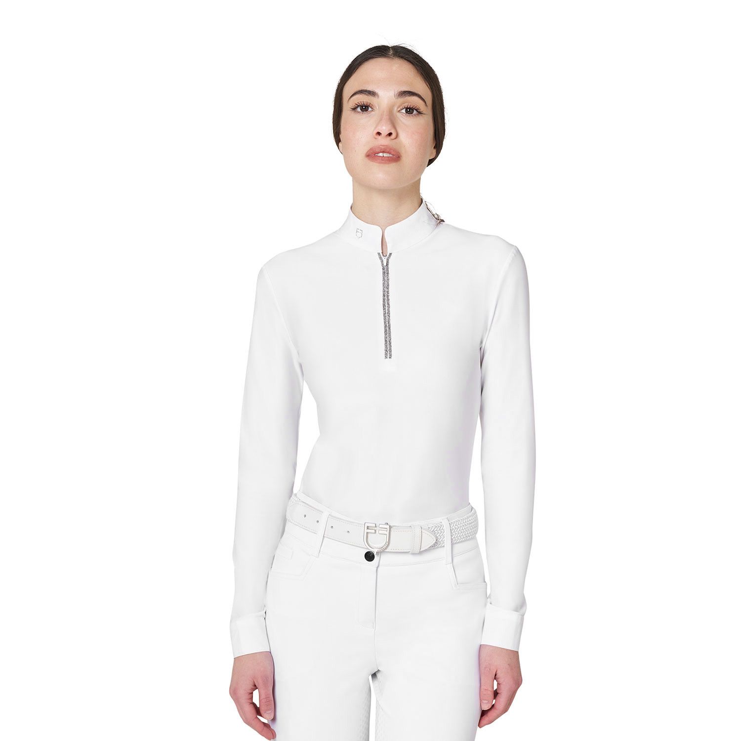 POLO GARA A MANICHE LUNGHE DONNA CON STRASS POLO GARA A MANICHE LUNGHE DONNA CON STRASS