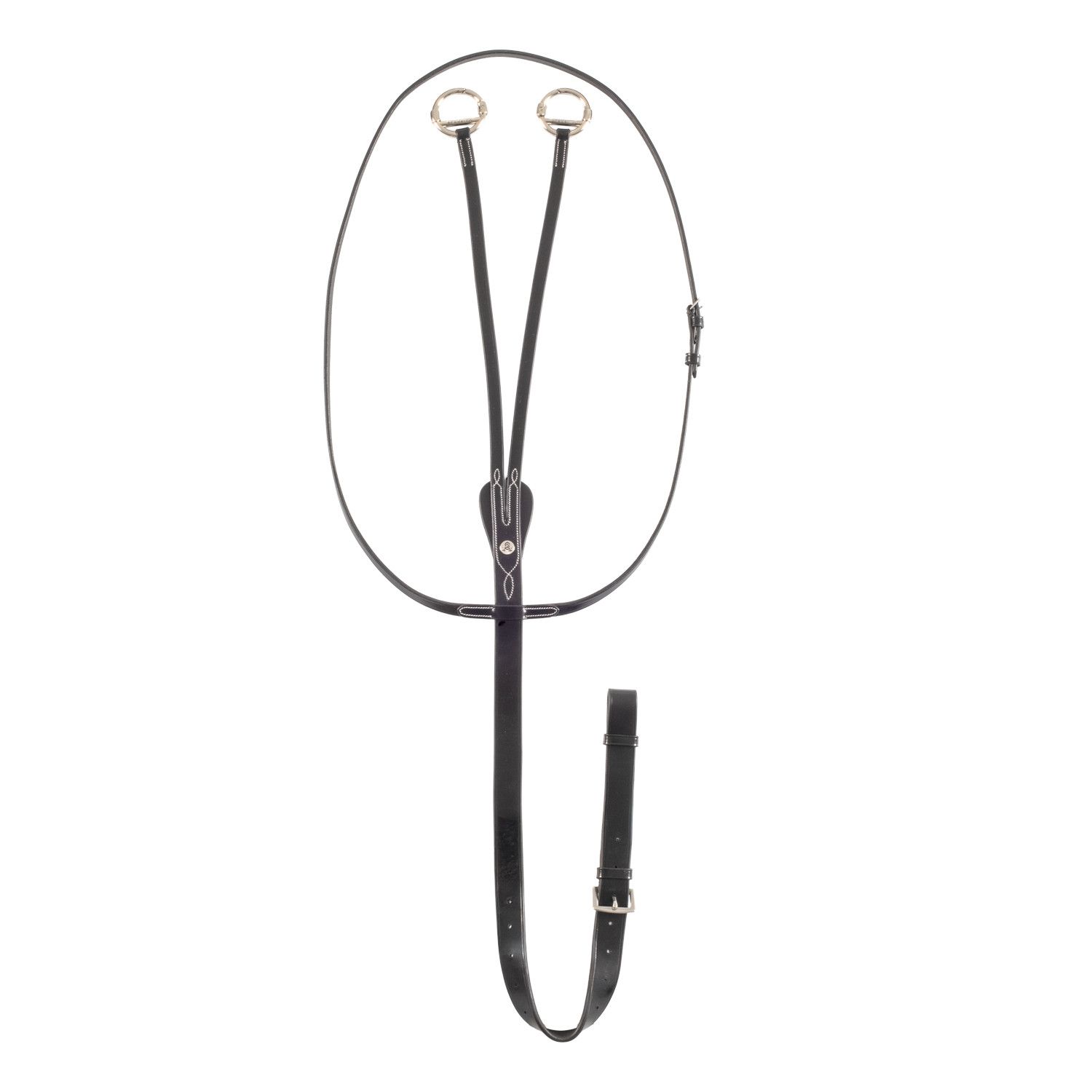 MARTINGALA IN PELLE ACAVALLO CON CUCITURE DECORATIVE MARTINGALA IN PELLE ACAVALLO CON CUCITURE DECORATIVE