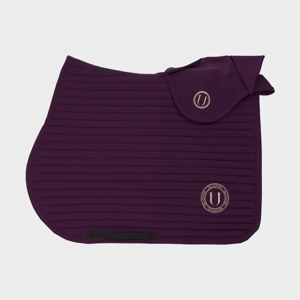 ELEGANCE - SET SOTTOSELLA E CUFFIA U BLACK BURGUNDY FULL ELEGANCE - SET SOTTOSELLA E CUFFIA U BLACK BURGUNDY FULL