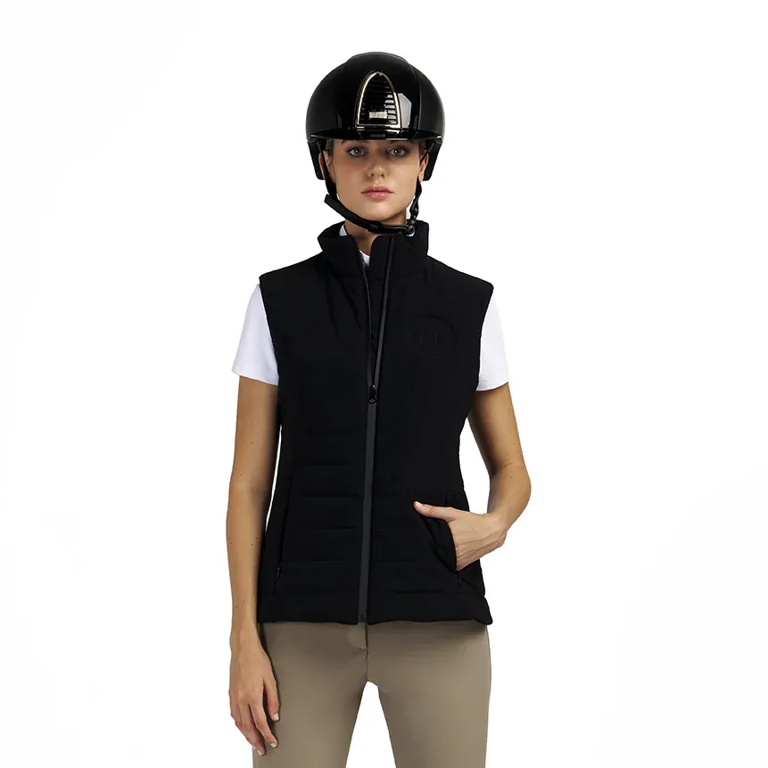 ZIRCON - GILET SMANICATO DONNA U BLACK
