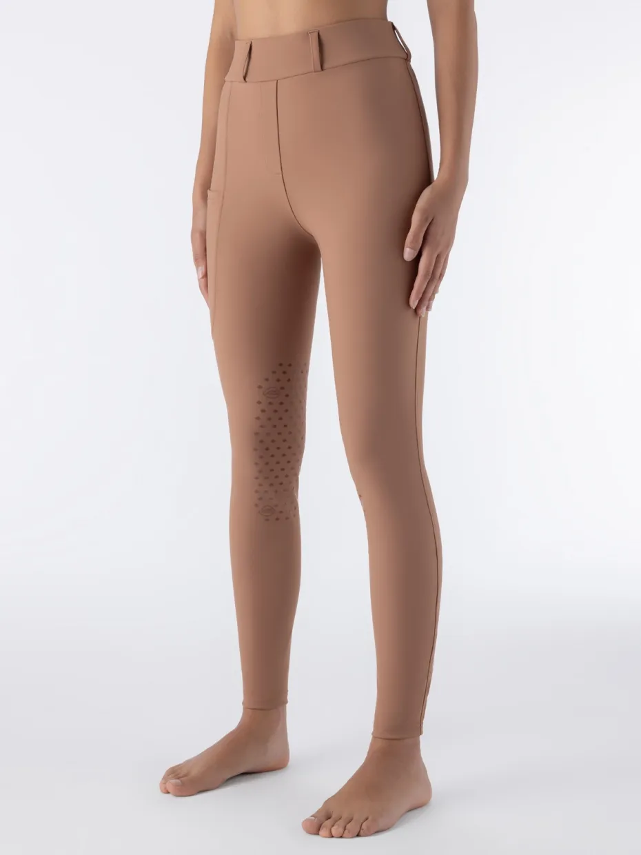EQEVRAKH - LEGGINGS DA EQUITAZIONE DONNA CON GRIP AL GINOCCHIO