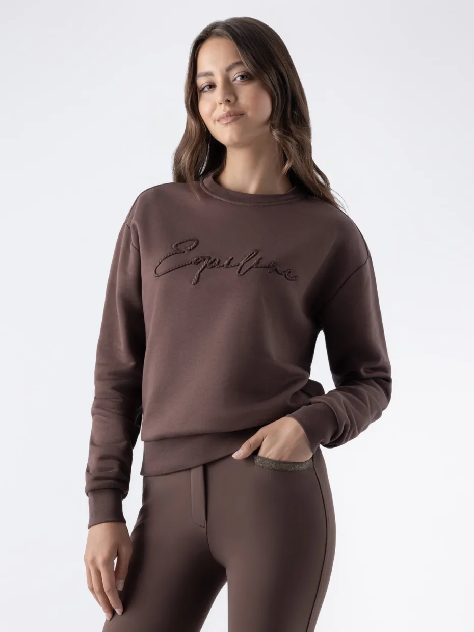 EQZZIE - FELPA GIROCOLLO DA DONNA EQZZIE - FELPA GIROCOLLO DA DONNA