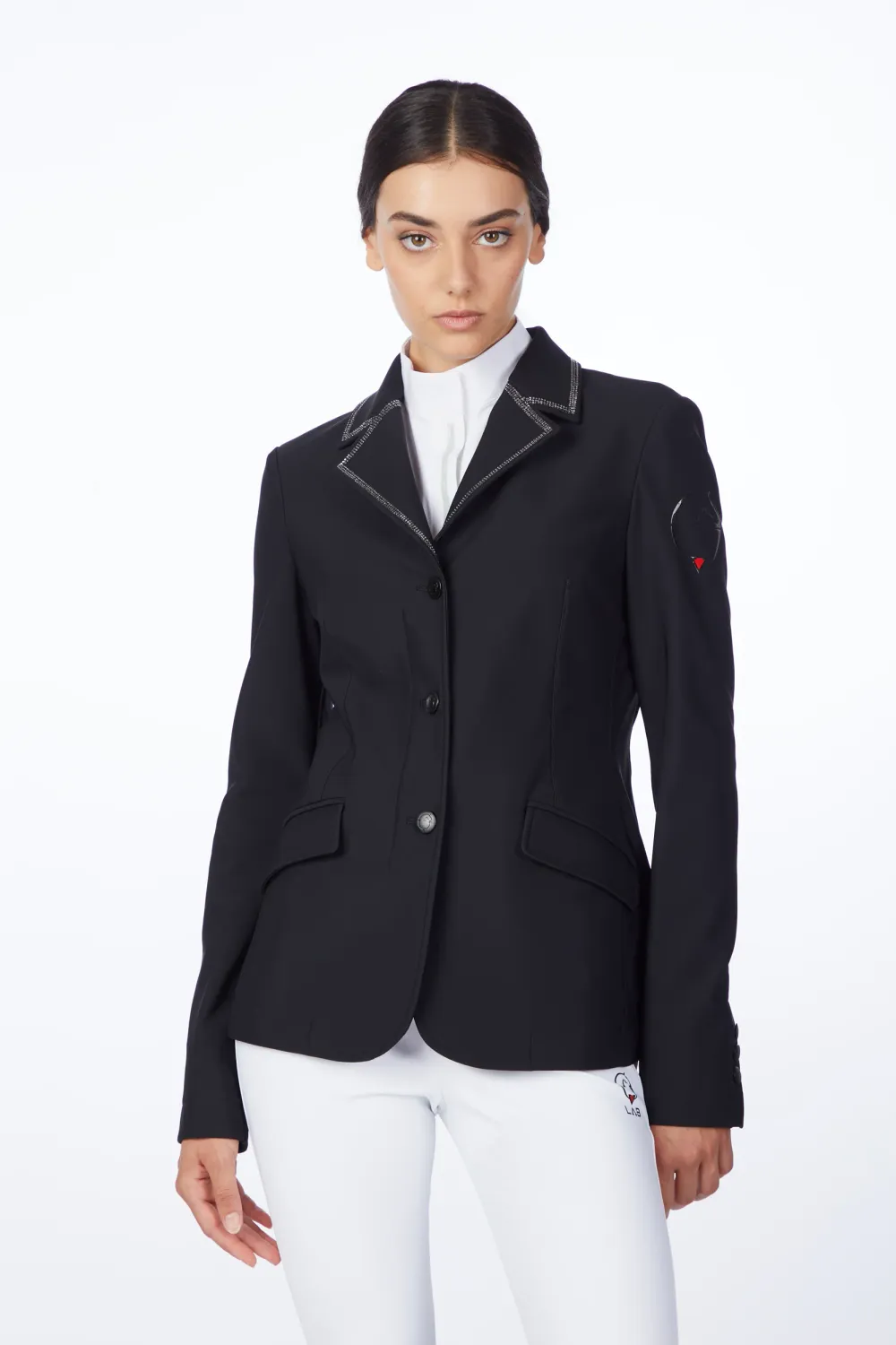 ALTAIR - GIACCA DA COMPETIZIONE DONNA RHINESTONES BLACK ALTAIR - GIACCA DA COMPETIZIONE DONNA RHINESTONES BLACK