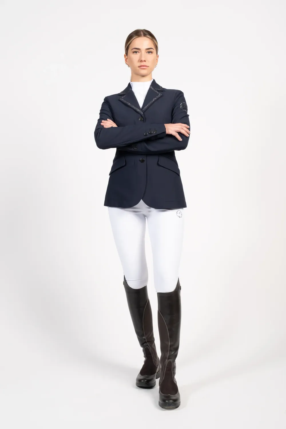 ALTAIR - GIACCA DA COMPETIZIONE DONNA RHINESTONE BLU NAVY
