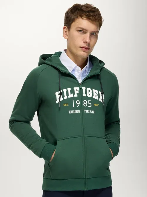 PARKER - FELPA UOMO CON ZIP E CAPPUCCIO