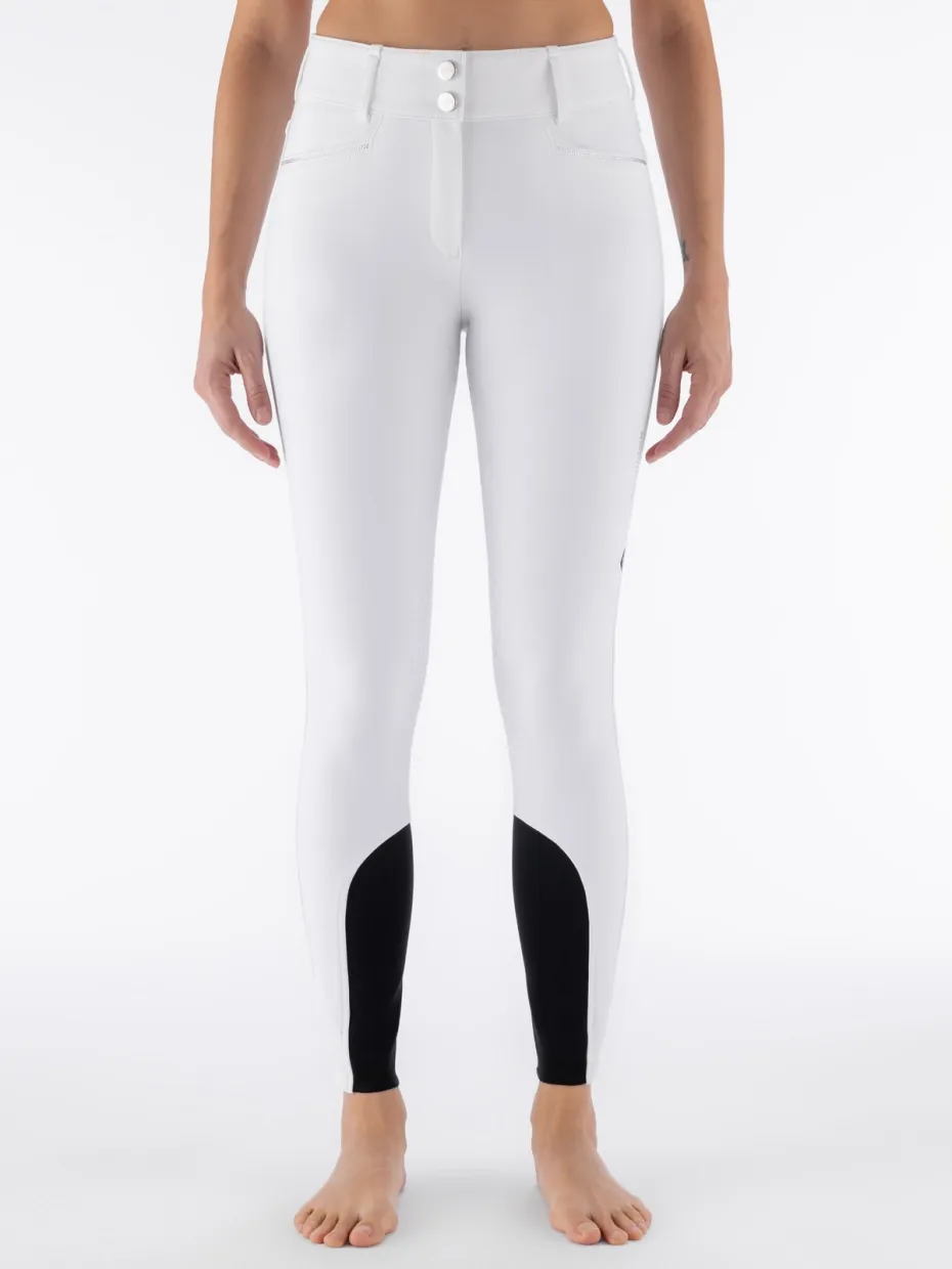 EQGLIMPKH - PANTALONI EQUITAZIONE DA DONNA GRIP AL GINOCCHIO CON INTERNO IN MICRO PILE