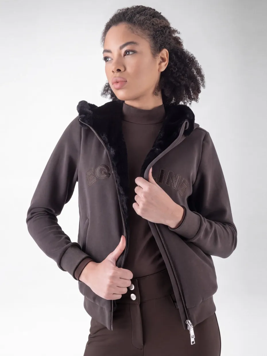 EQGERT - FELPA DONNA CON INTERNO IN ECOFUR EQGERT - FELPA DONNA CON INTERNO IN ECOFUR