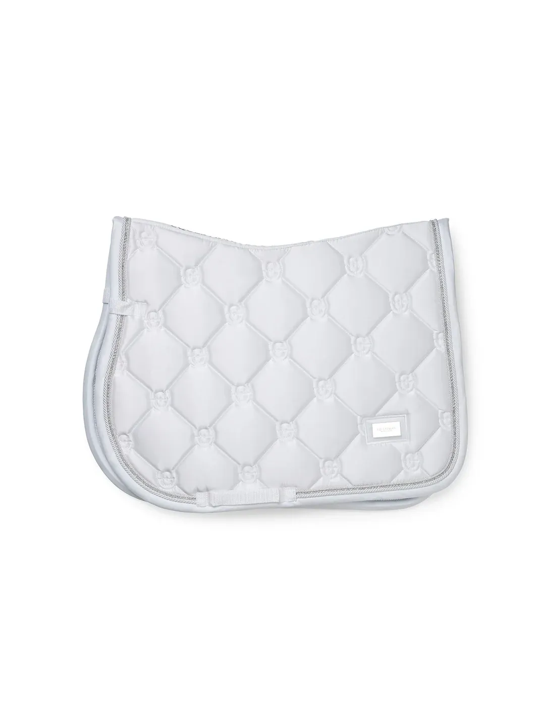 SET SOTTOSELLA + CUFFIA EQUESTRIAN STOCKHOLM CRYSTAL SHINE WHITE FULL