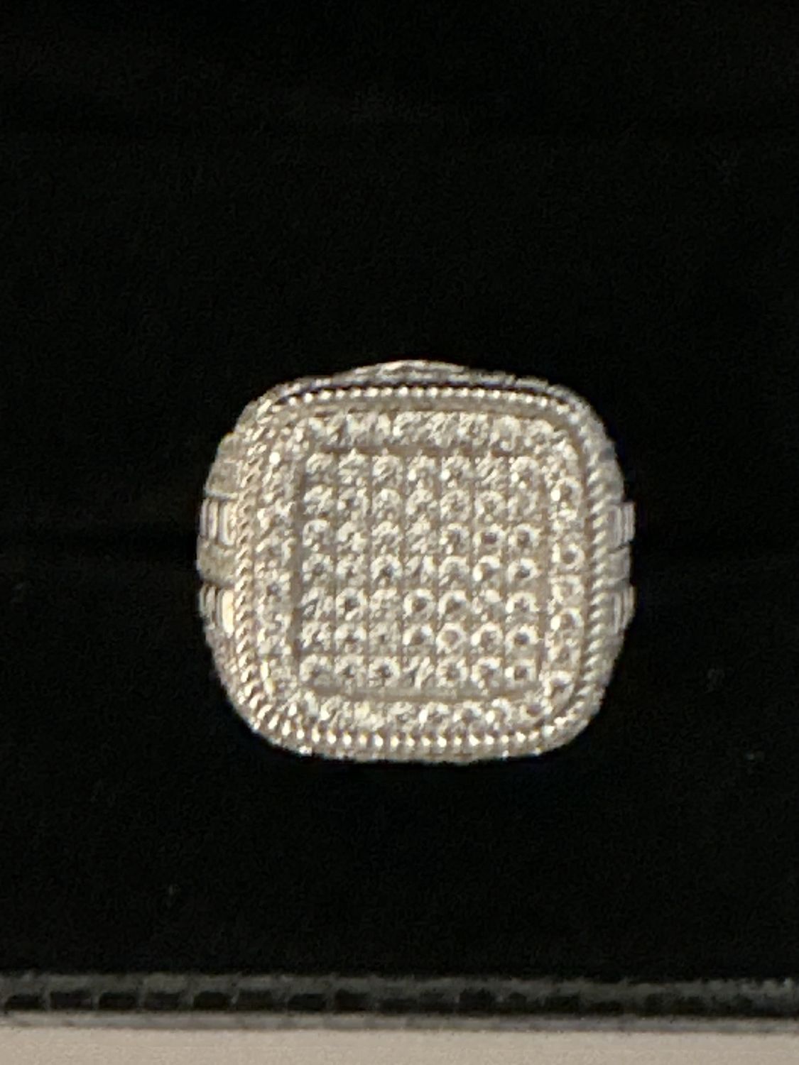 Gts.  Silver/CZ Ring/119091/9