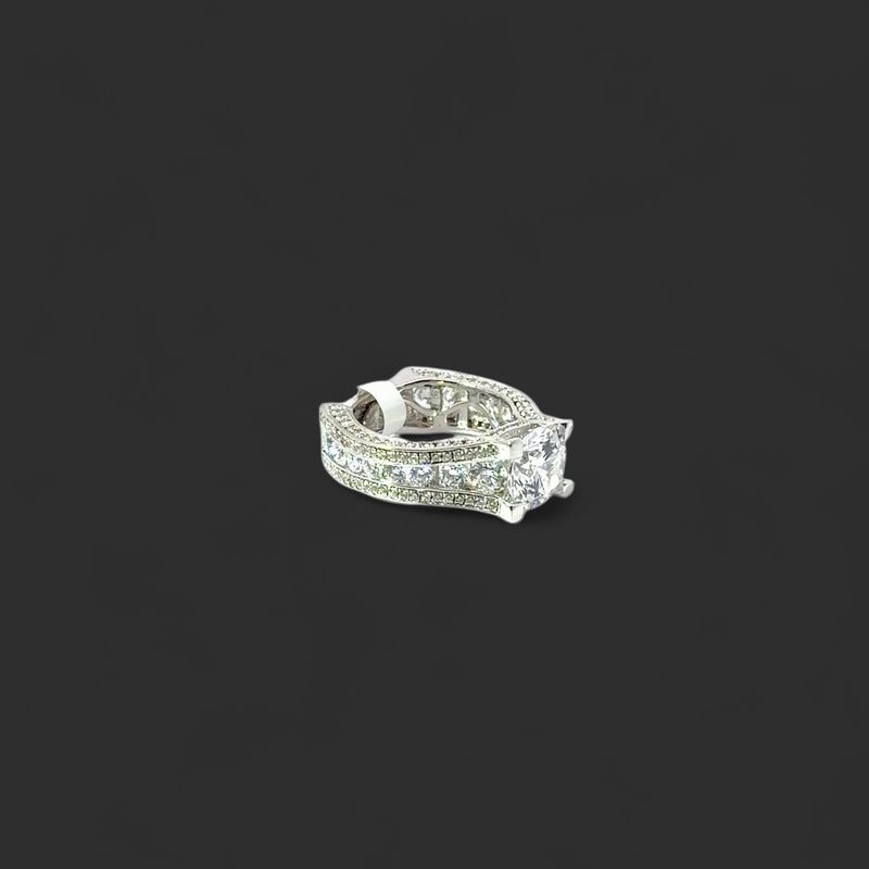 Lds 925 Sterling Silver CZ Ring(size7)058632