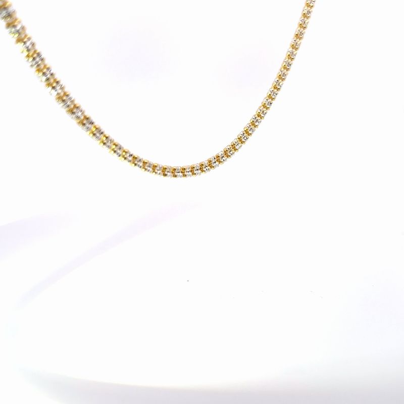 20 in 925 Sterling Silver GP Ice Necklace