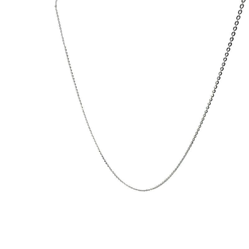 20 in 925 Sterling Silver Dia Cut Cable Chain