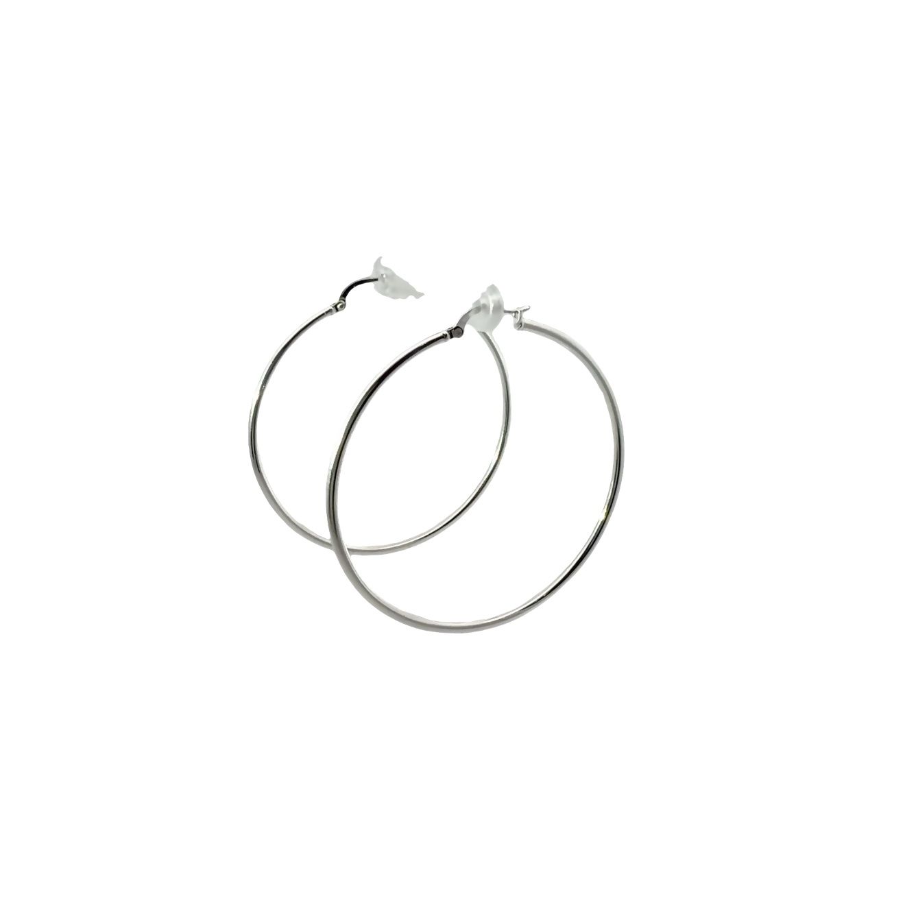 2mm 925 Sterling Silver Hoop Earring