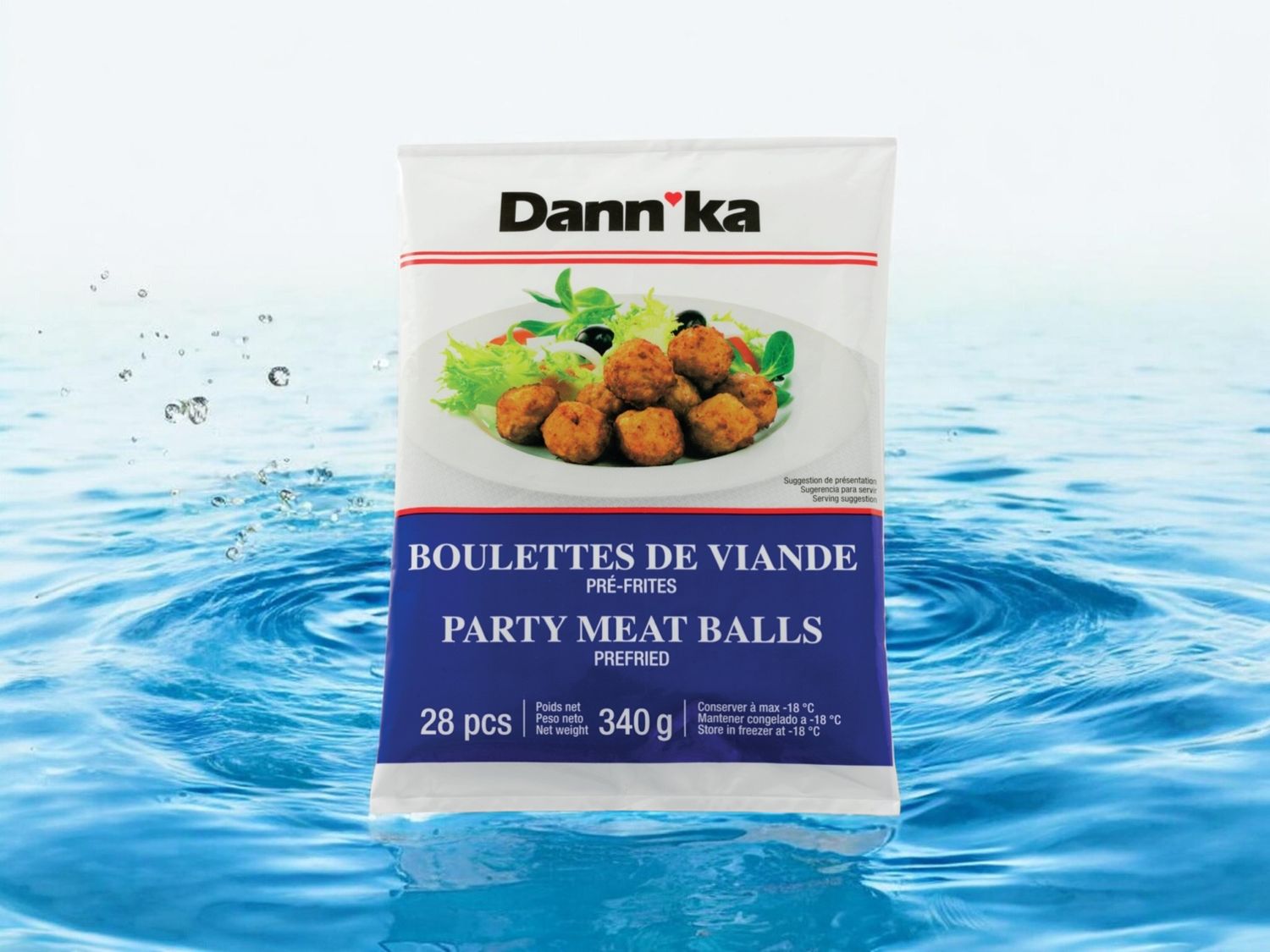 Dann'ka boulette de porc carton de 27x340g