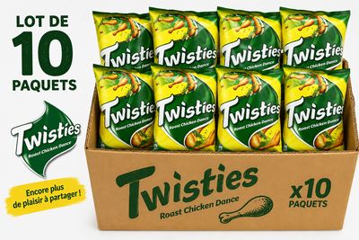 Lot de 10 twisties chicken