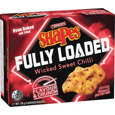 Arnott’s — Shapes Fully Loaded Wicked Sweet Chilli · 130 g