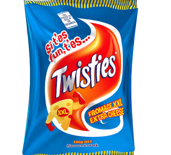 Twisties — Xtra Cheese · 100 g