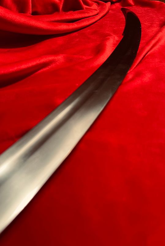 Klinga do szabli typu karabela kuta i hartowana stal 50 HF twardość 48-53 HRC
