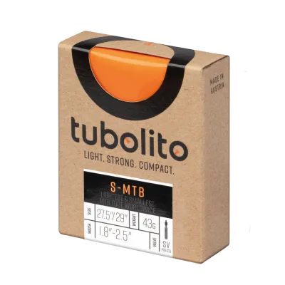 Tubolito S-Tubo MTB Tube - 27.5/29 x 1.8-2.5&quot;, 42mm Presta Valve, Orange