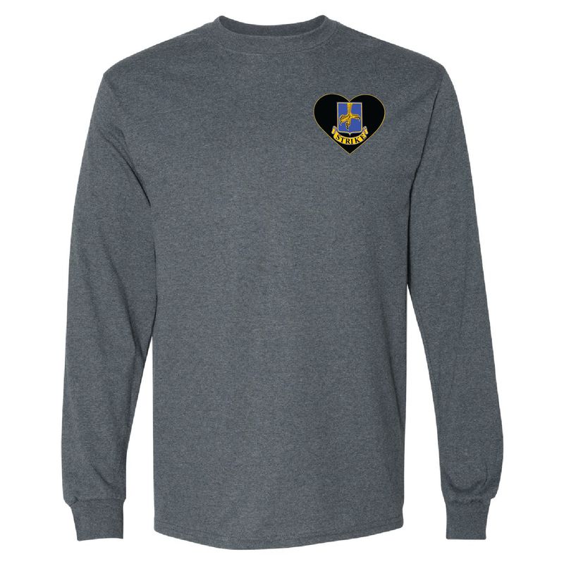 39th BEB - Bull Strike Long Sleeve Tee - Dark Heather Grey