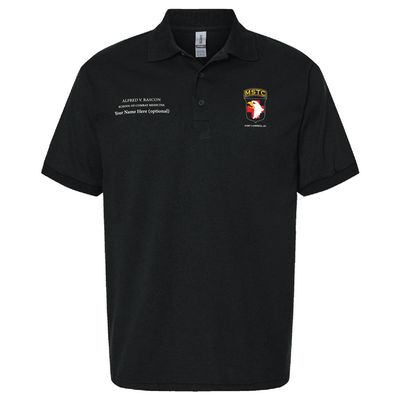 RASCON Black Unisex Polo RASCON Black Unisex Polo