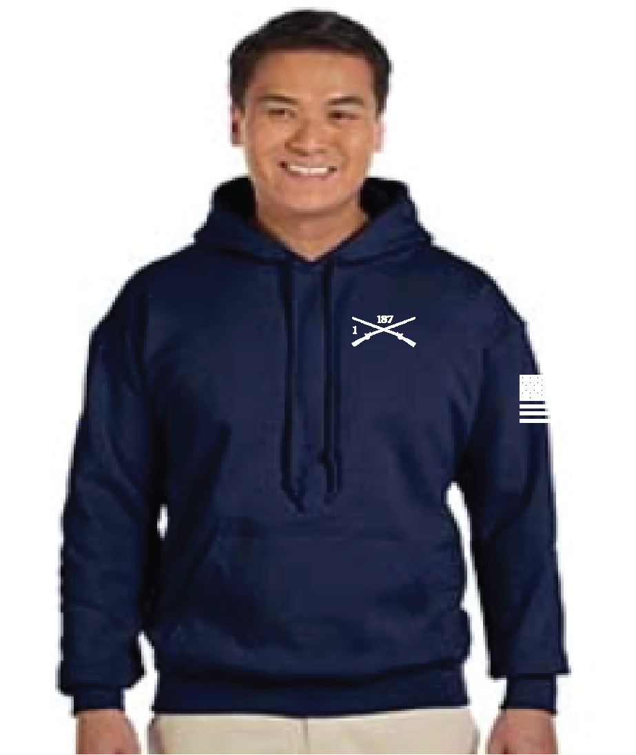 1-187 Workhorse Hooded Sweatshirt - Navy