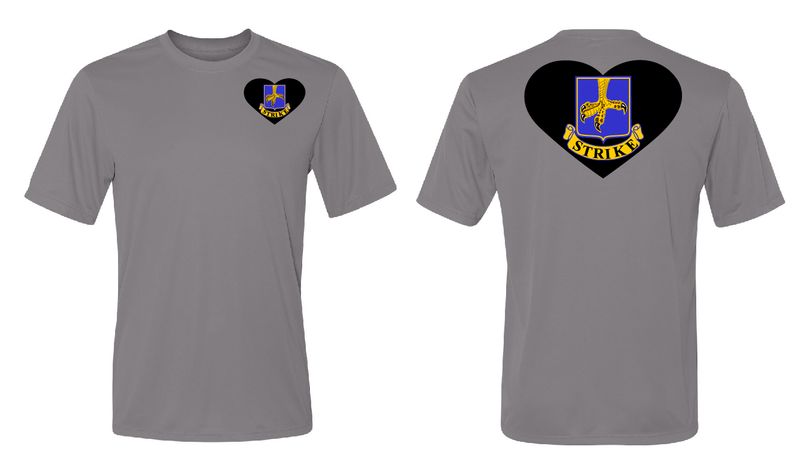 2BCT 39thBEB Strike HHC Heavy Metal Grey T-Shirt