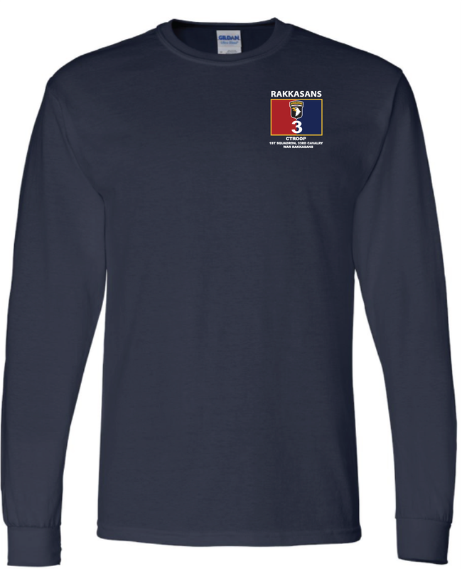 1-33 Cav Shadow Recon  PT  Long Sleeve Tee