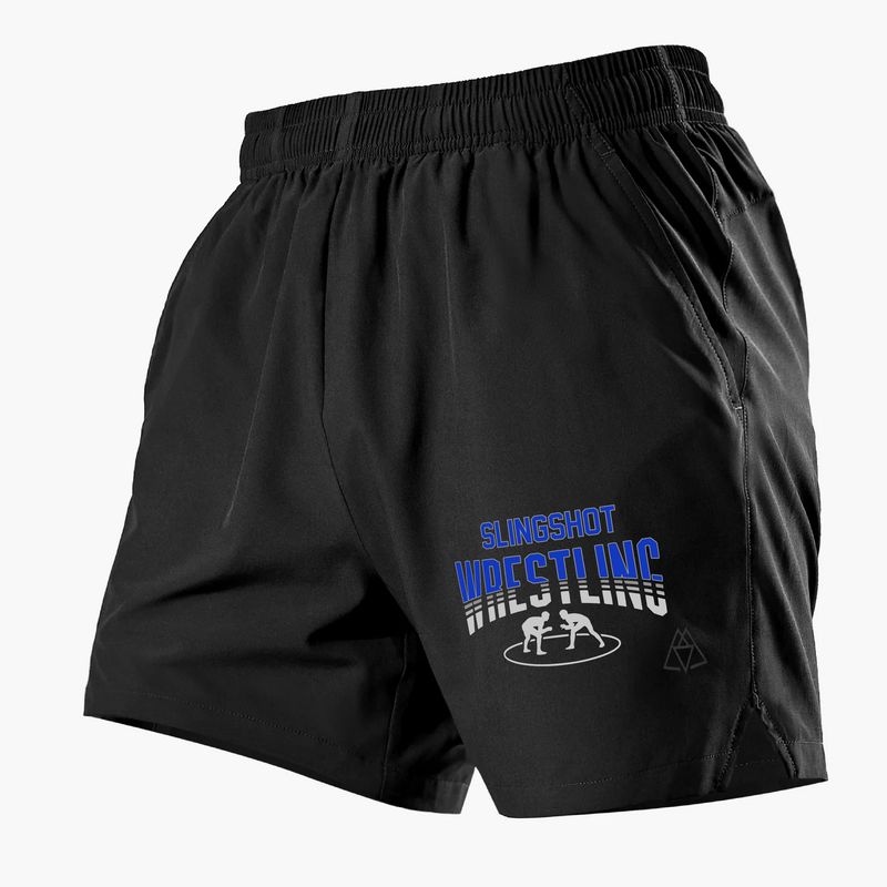 Slingshot Wrestling Club Black Sport Shorts - NO Pocket