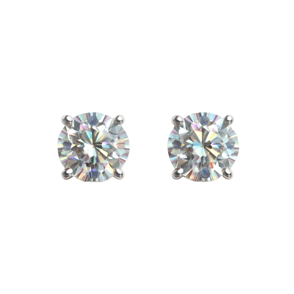 Moissanite Stud Earrings