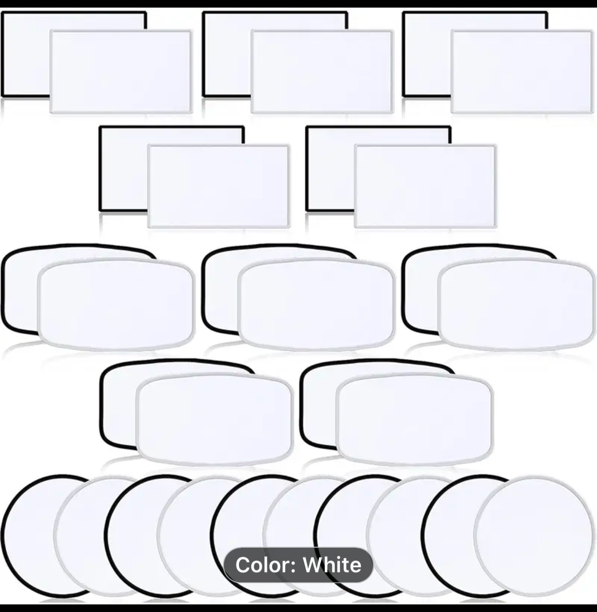 Patch - White with Black