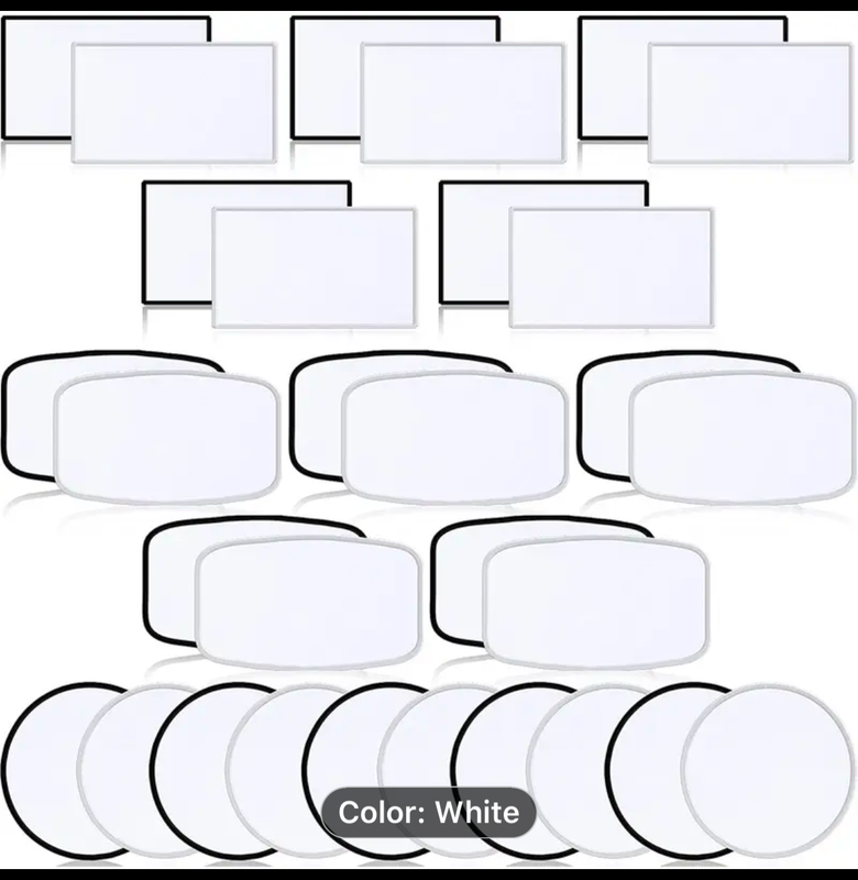 Patch - White with Black