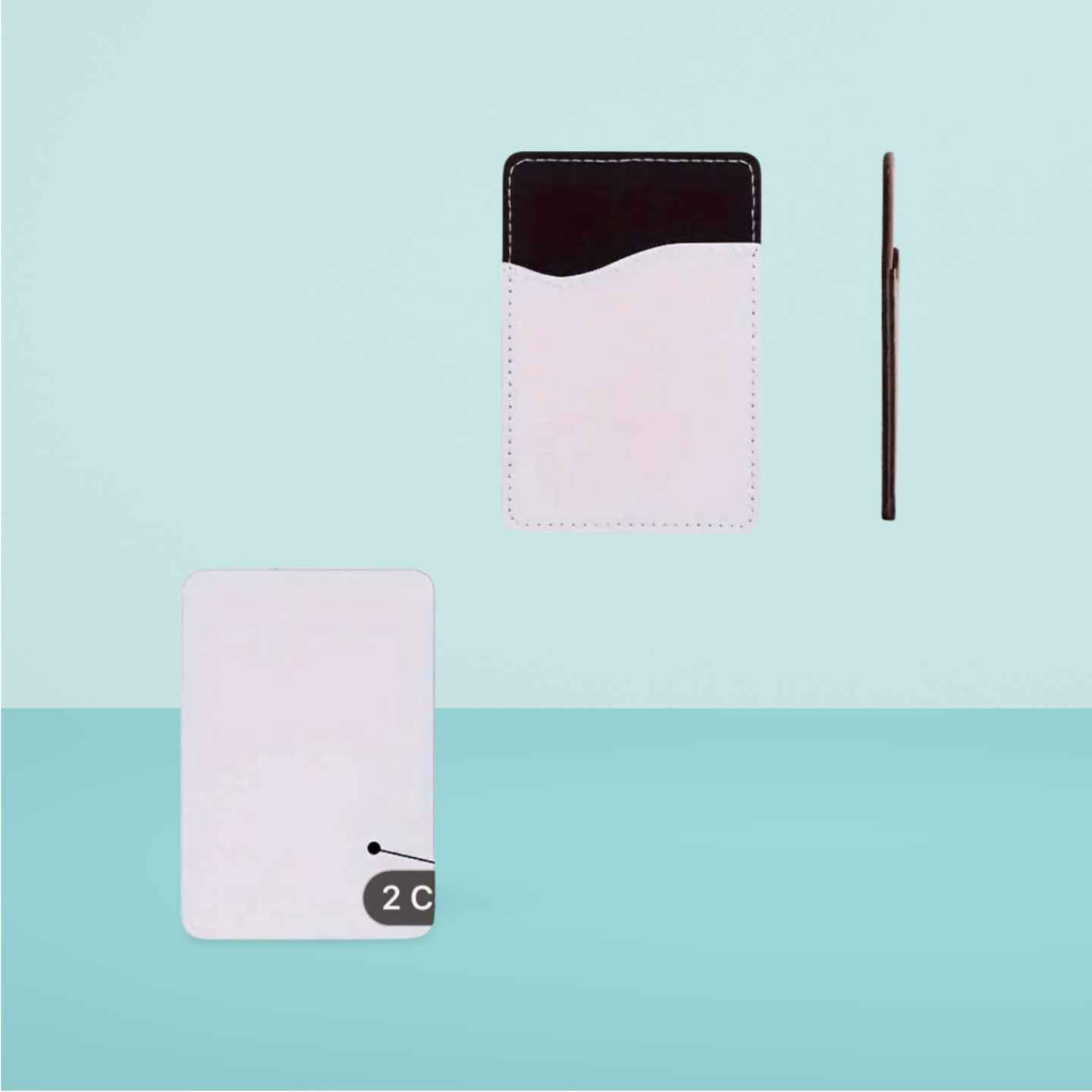 Card Wallet - White/black