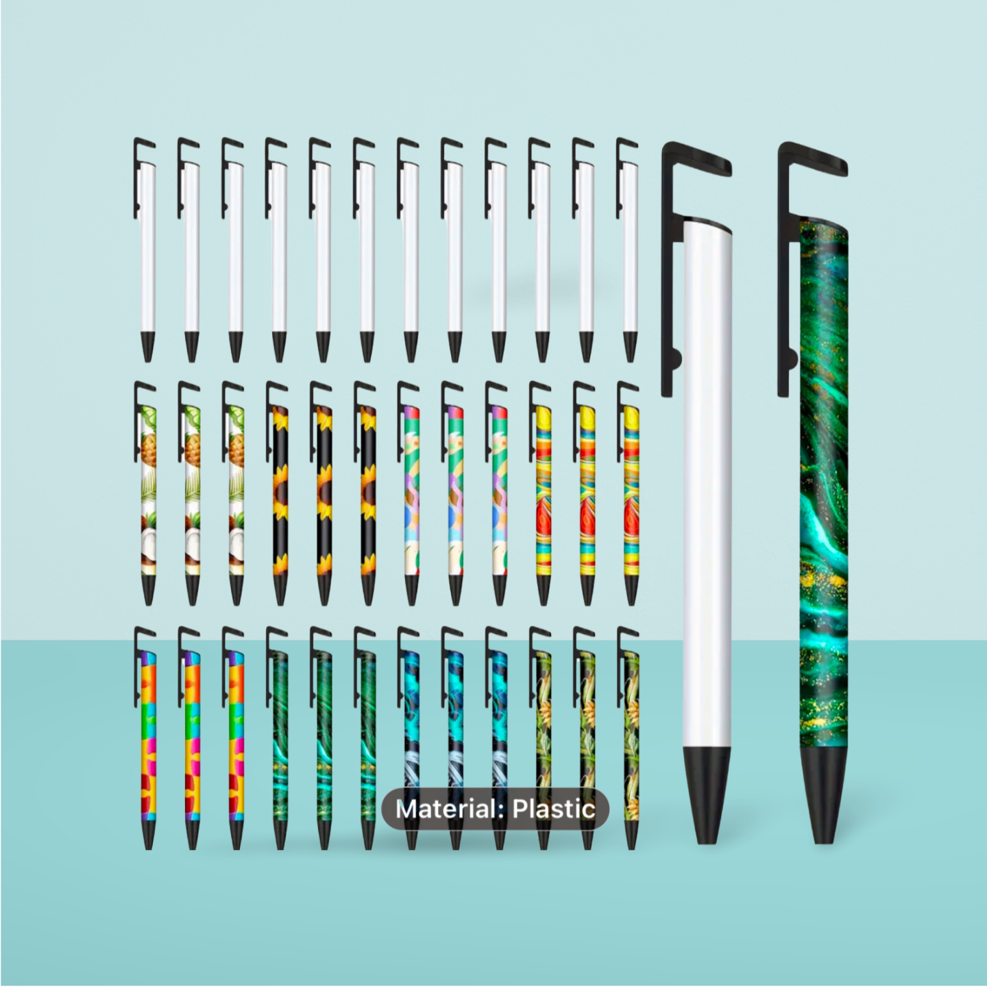 Pen - Black Slant with clip