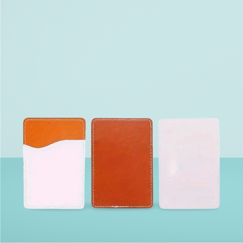Card Wallet - white/tan