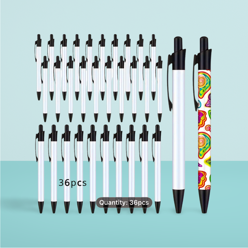 Pen - Black Button with clip