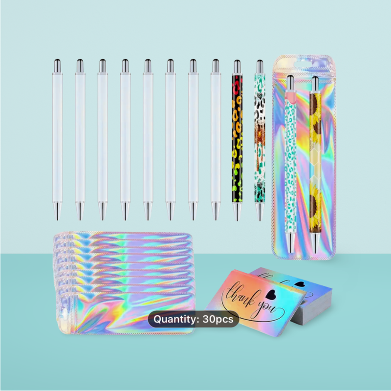 Pen - Silver Button  NO clip