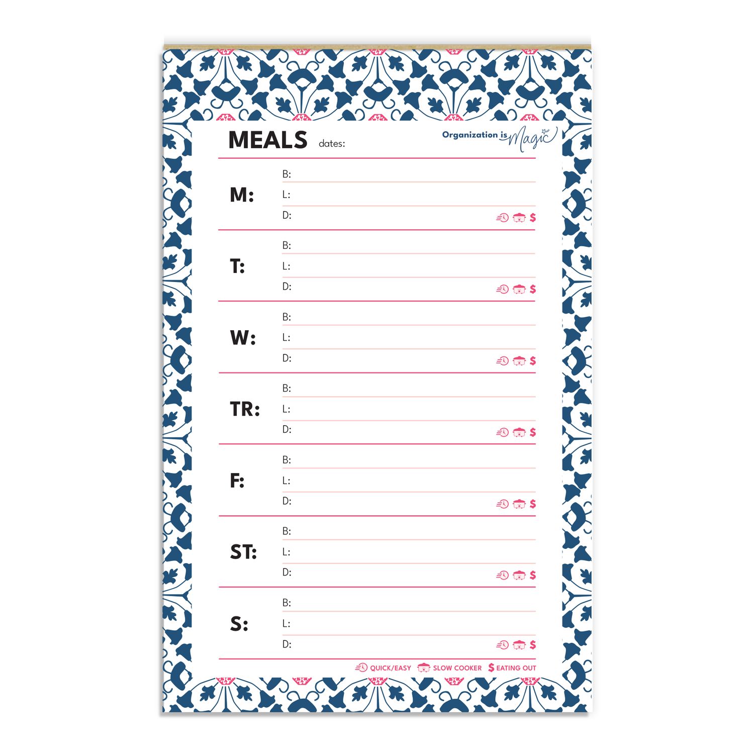 Weekly Menu - Detailed