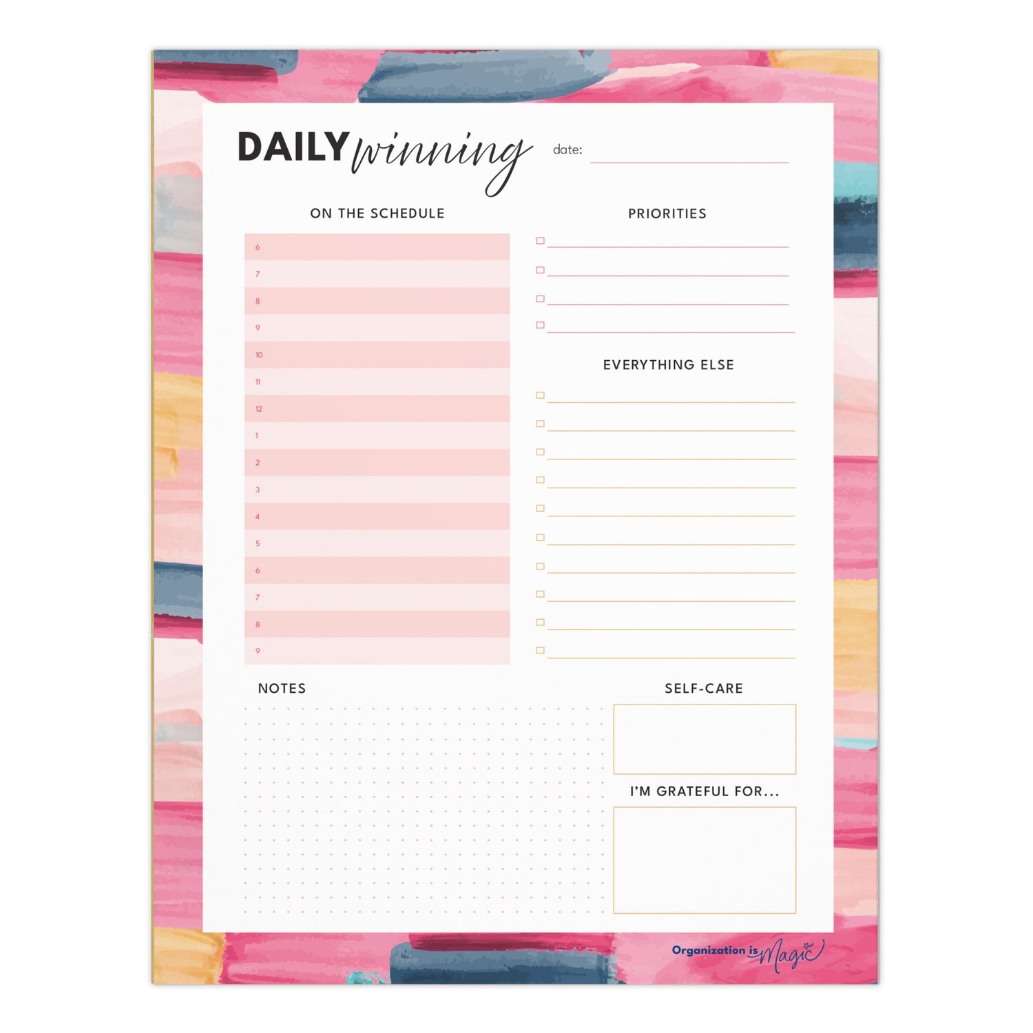 Daily Planner Notepad