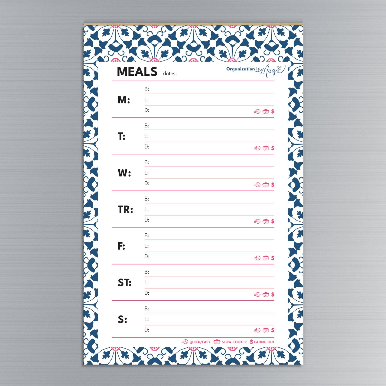Weekly Meal Plan - Magnetic