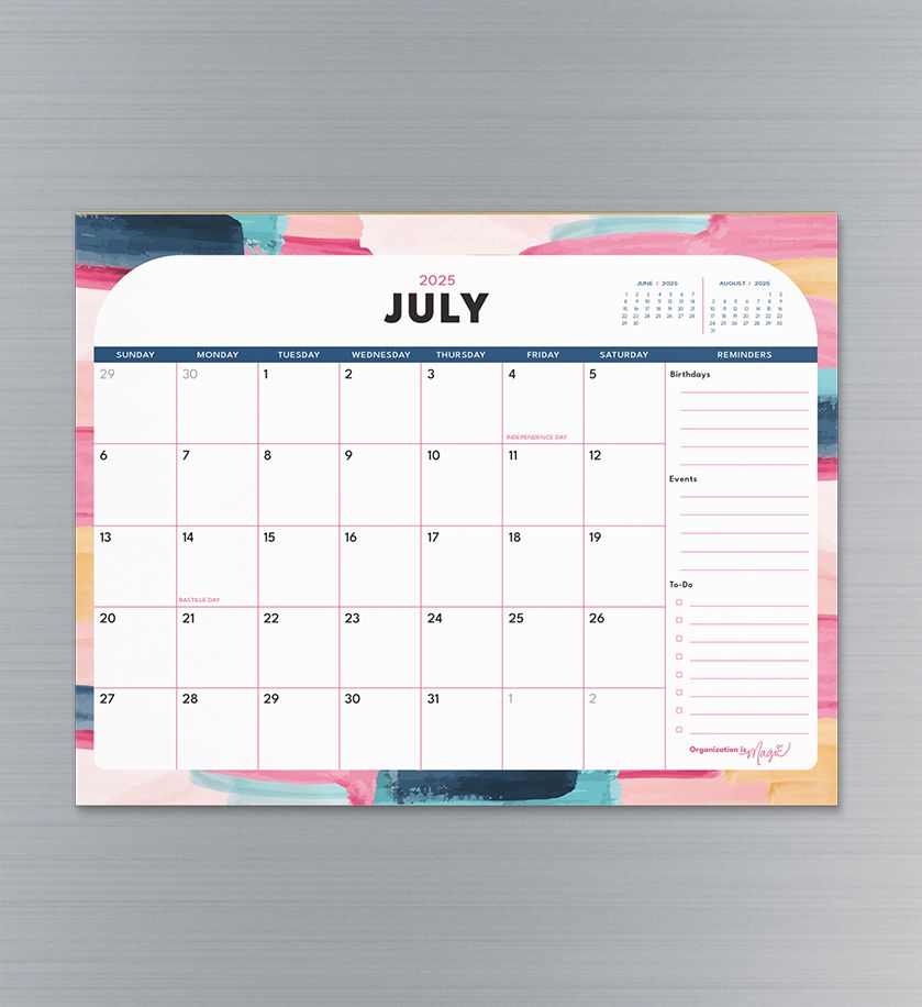 18-month Calendar (to Dec 26) Magnetic Notepad