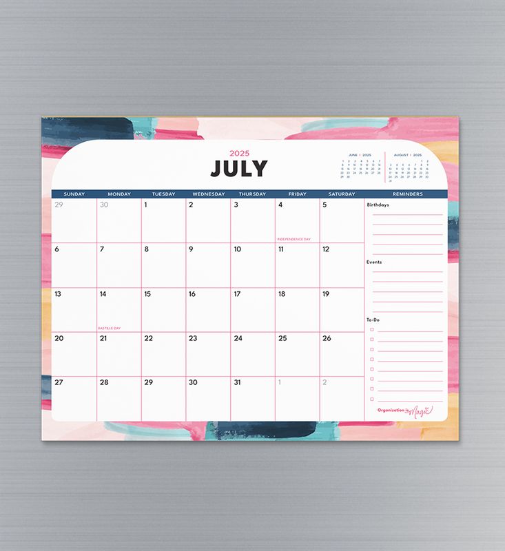 18-month Magnetic Calendar Notepad (Jul 25 - Dec 26)